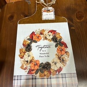 Decorative fall, paddleboard